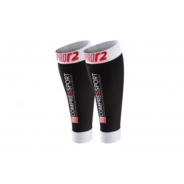 Manchons d'effort COMPRESSPORT CALF R2 Swiss Noir AH 2016