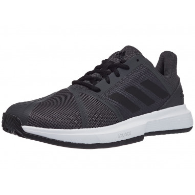 Chaussures ADIDAS Homme CourtJame Bounce Terre Battue Noir / Gris PE 2020