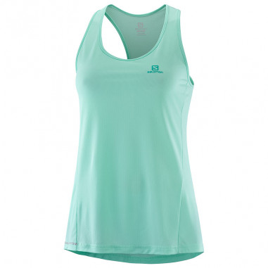 T-Shirt Running SALOMON Femme AGILE Tank W Vert PE 2019