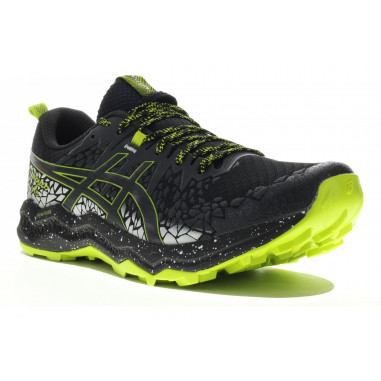 Chaussures Running ASICS Homme GEL-FUJITRABUCO Lyte Noire / Jaune PE2020