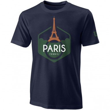 T-Shirt WILSON Homme M PARIS Tech Tee Marine 2020