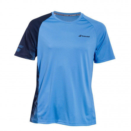 T-Shirt BABOLAT Garçon Junior Performance Crew Neck Tee Bleu / Noir PE 2019