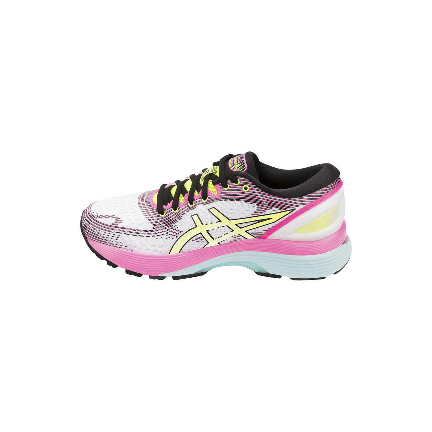 Chaussures Running ASICS Femme GEL NIMBUS 21 SP Blanc Rose PE 2019