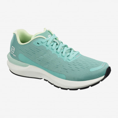 Chaussures Running SALOMON Femme SONIC 3 BALANCE Vert / Blanc PE 2020