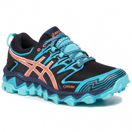 Chaussures Running ASICS Femme GEL-FUJITRABUCO7 GTX Turquoise/Corail AH 2019