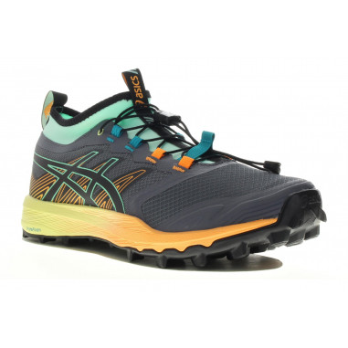 Chaussures Running ASICS Femme GEL-FUJITRABUCO Pro Gris / Vert / Ornage PE 2020