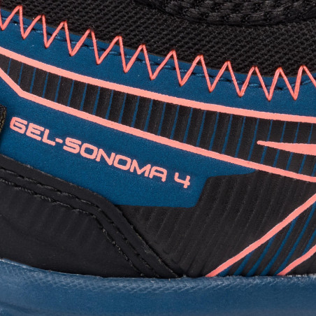 Chaussures Running ASICS Femme GEL-SONOMA 4 GTX  Bleu  / Saumon AH 2019