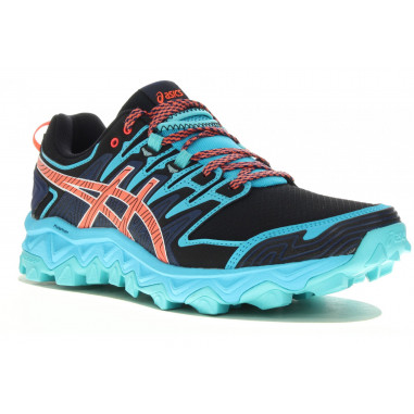 Chaussures Running ASICS Femme GEL-FUJITRABUCO7 Gris / Rose / Noir AH 2018