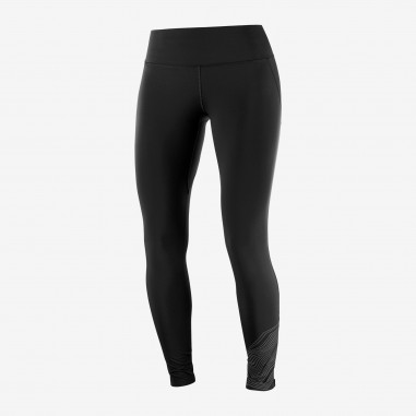 Collant Running SALOMON Femme AGILE Warm Tight W Noir AH 2020