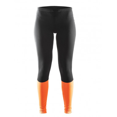 Collant Running CRAFT Femme Brillant TH Tights Noir / Orange AH 2017